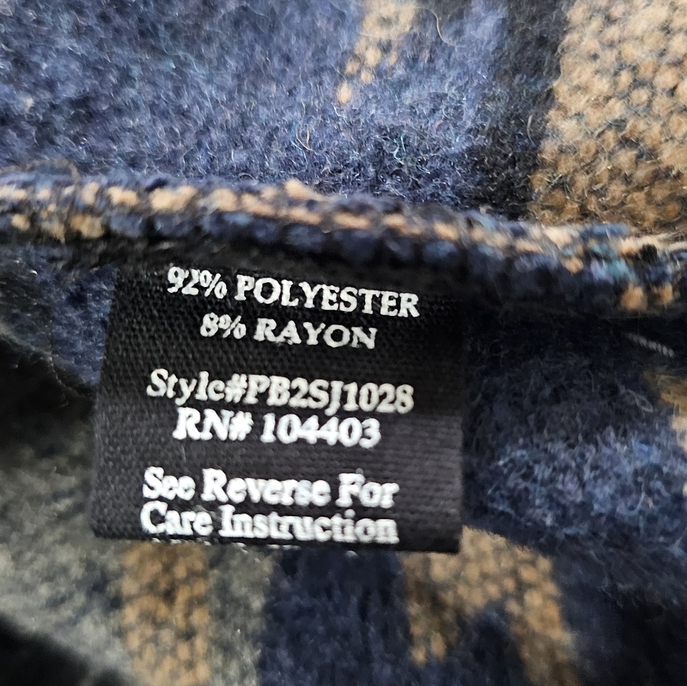 Western Aztec Blue Multicolor Pattern Shacket - Picture 9 of 11